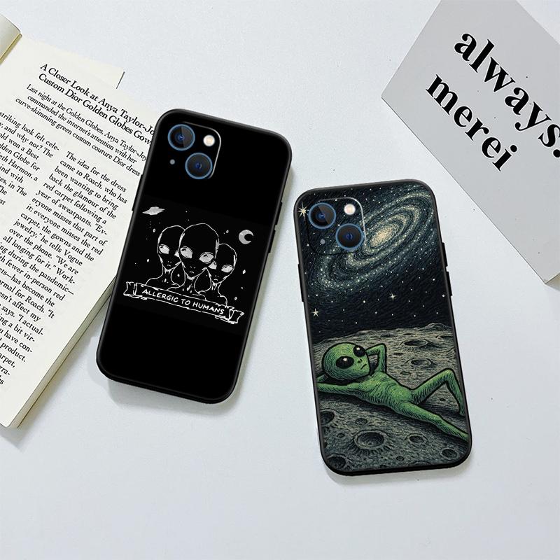 BH46 Trippy Tie Dye Peace Alien New High-End Shell Phone Case for Redmi Note 8 9 Pro Max 9S 9T 9C NFC 8T 8A 10A A4