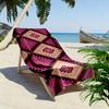 Geometric Pink Pattern Beach Towel Beach towel quick-drying for travel outdoor sports jogging beach and swimming