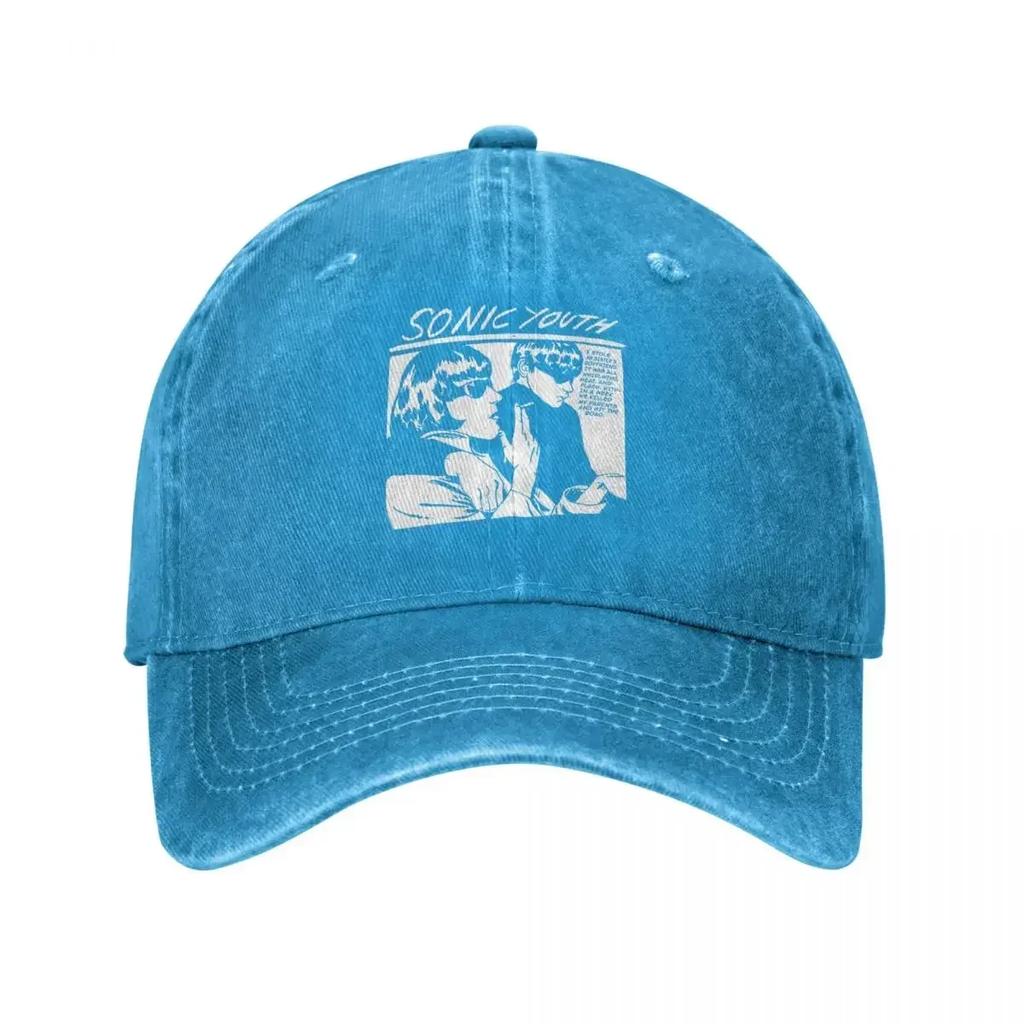 Couple Unisex Baseball Cap Sonic Youth Rock Band Punk Distressed Washed Hats Cap Classic Outdoor Summer Snapback Cap