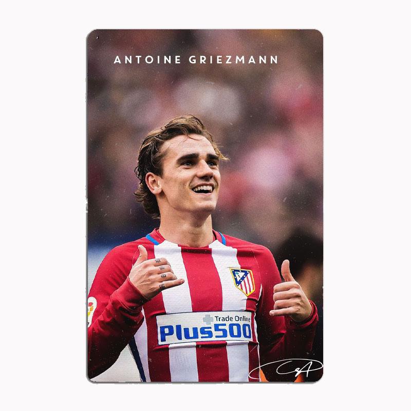 

Antoine Griezmann Football Player Poster Metal Sign Spanish Football Clubs Tin Custom Bar Indoor Home Wall Decor Room Decor 20x30cm（7.8x11.8inch）