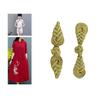 Gold Silk Fastener Buckle Pipa Buttons DIY Clothing Decorations Garment Supplies