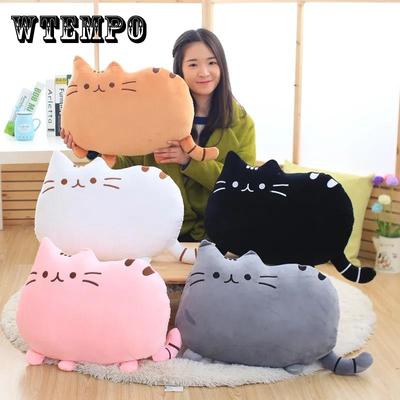 25cm,40cm,50cm Biscuit Cat Pillow Gift Cat Cushion Big Lazy Cat Big Tail Cat Plush Toy Holiday Gift for Girls