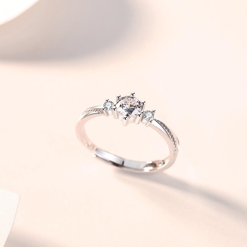S925 Sterling Silver Couple Rings - Elegant Niche Design, Perfect Qixi Festival Gift for Girlfriend Adjustable женского кольца