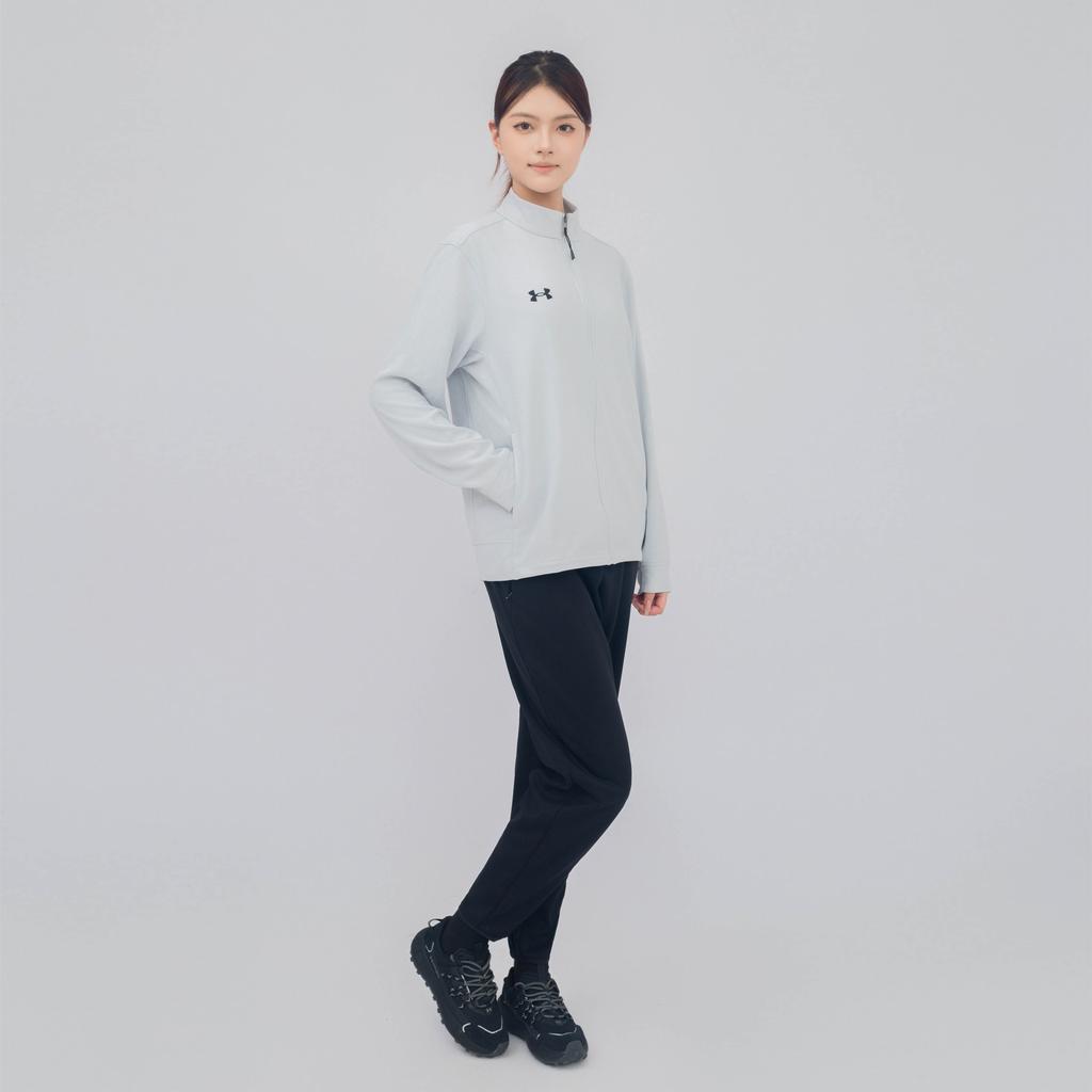 Under Armour Sports Series Womens Training Logo Pattern Outdoor Casual Sports Pullover Jacket Unisex Jacket Gray 24500402-009