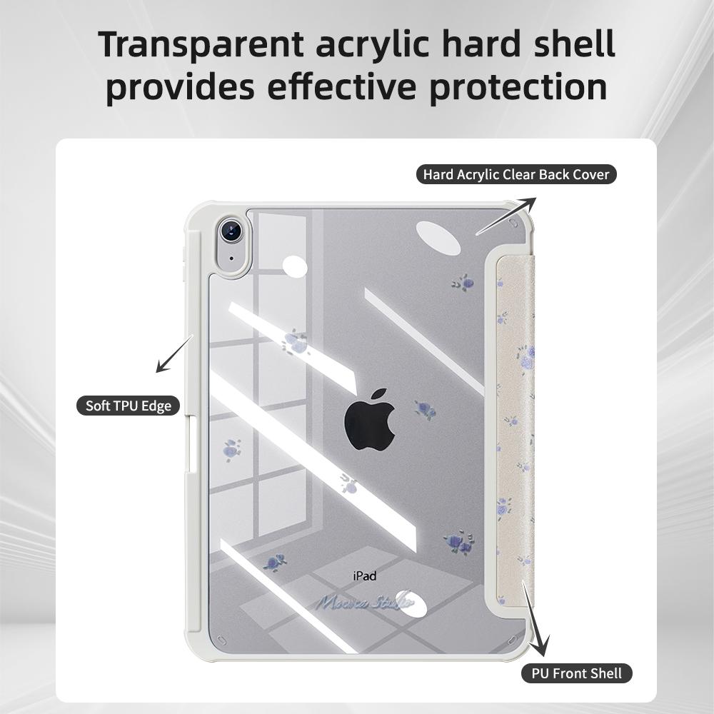 For Funda Ipad A16 for Ipad 10th Generation Case Pro Air 13 12.9 11 M5 M3 M2 M4 7/8/9th 10.9 10.2 9.7 Mini 7 6 Cover Pencil Case