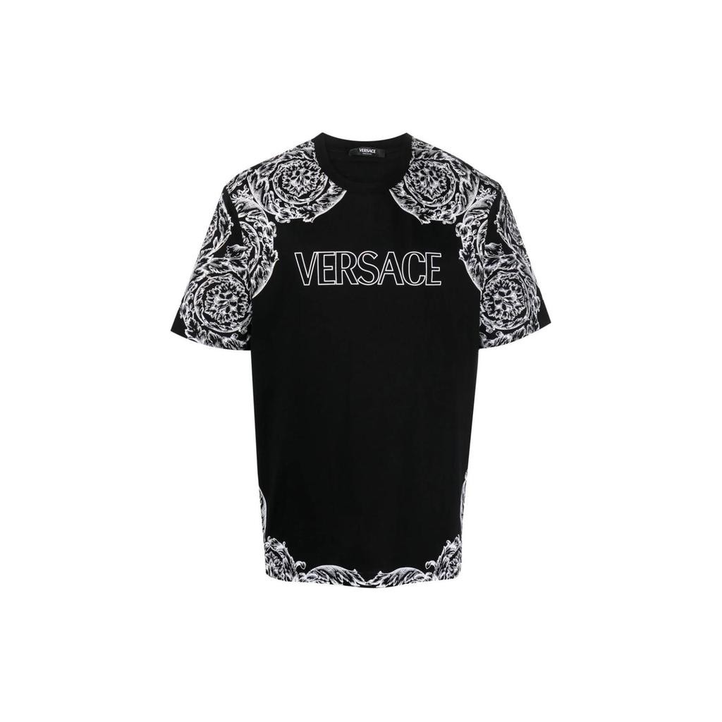Versace FW23 T Shirt Men's Black 1013302-1A09868-2B020