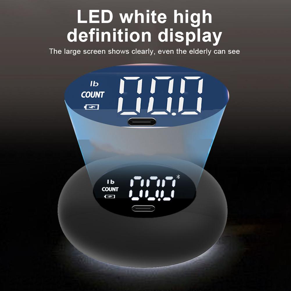 Digital Grip Strength Trainer Silicone Hand Grip Exerciser 396.8Lbs Hand Grip Strengthener LED Display for Strength Training