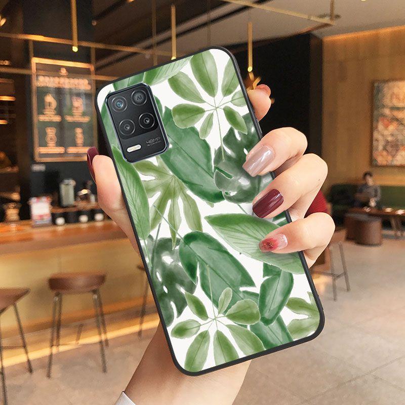 Funda Green Plant Leaves Shell Phone Cover For Oppo Realme 8Pro 6PRO 6i 7pro 9i 9pro C11 C21Y C21 C25Y C25S C3 Q3S XT Case Coque
