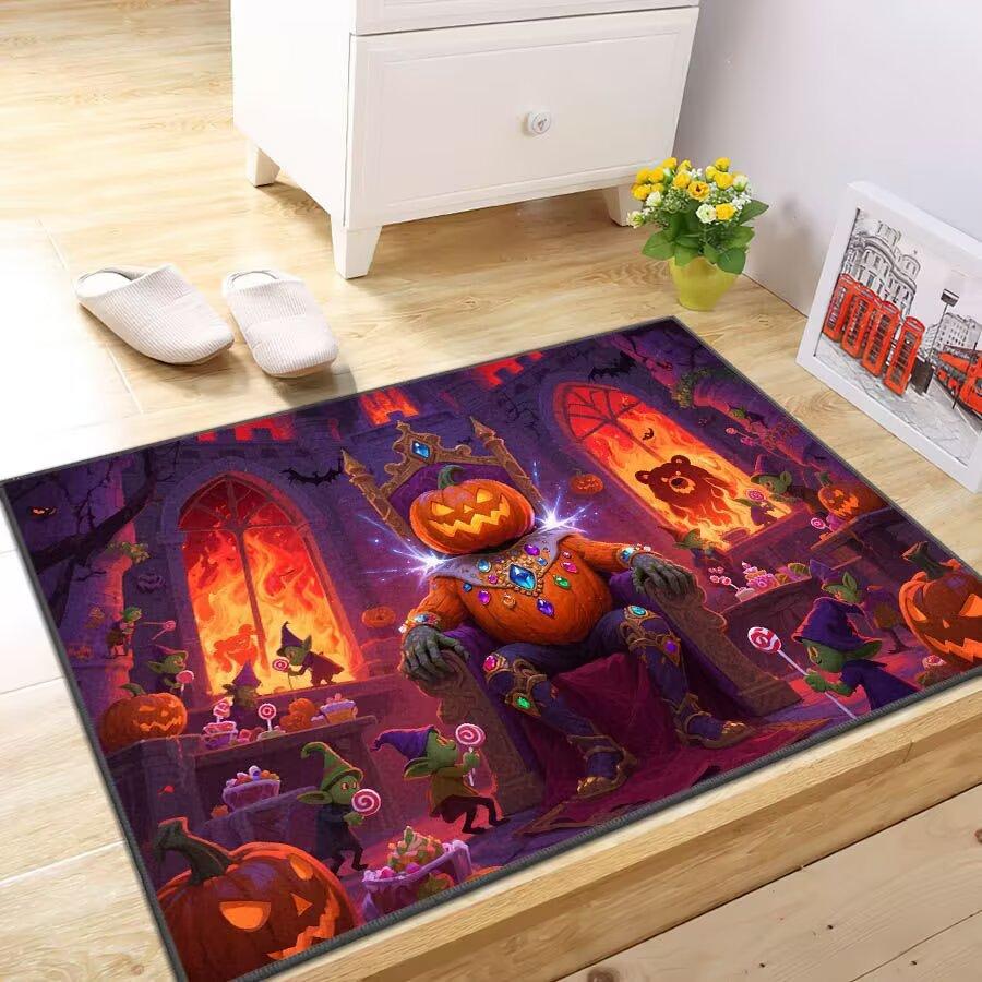 

Ковер в стиле Хэллоуин для ванной, прихожей, впитывающий и грязеотталкивающий, декоративный коврик для пола с причудливым дизайном на Хэллоуин 40 * 60Cm