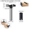 3-12mm Flush Trim Router Bit 2Flute Clean Straight Bit Woodworking MIlling Cutter Ball Nose End Mill Round TType Slotting Cutter