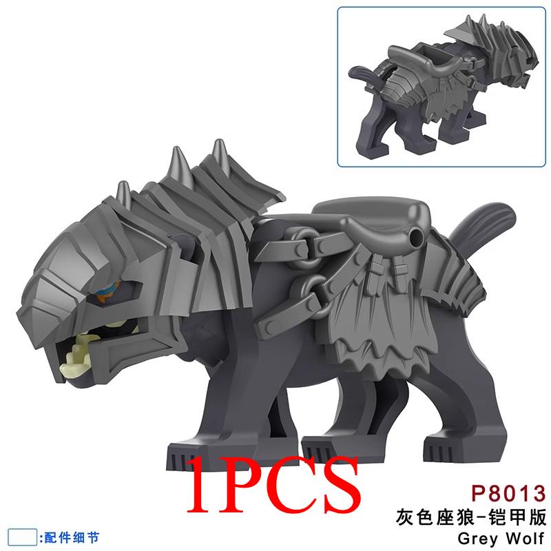 The Zoo Model African Elephants Camel Deer Crocodile Leopard Animal Building Blocks Educational Games Figure Brick Toys Kid B03
