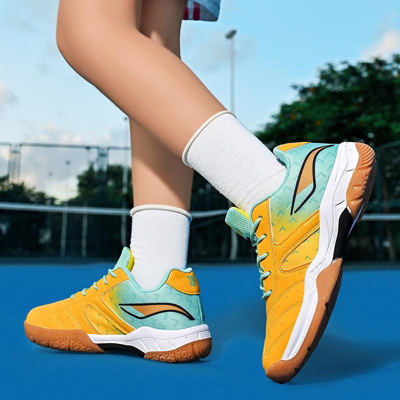 Professional Kid's Training Shoes Badminton Shoes Spinning Table Tennis Shoes Girls Sneakers