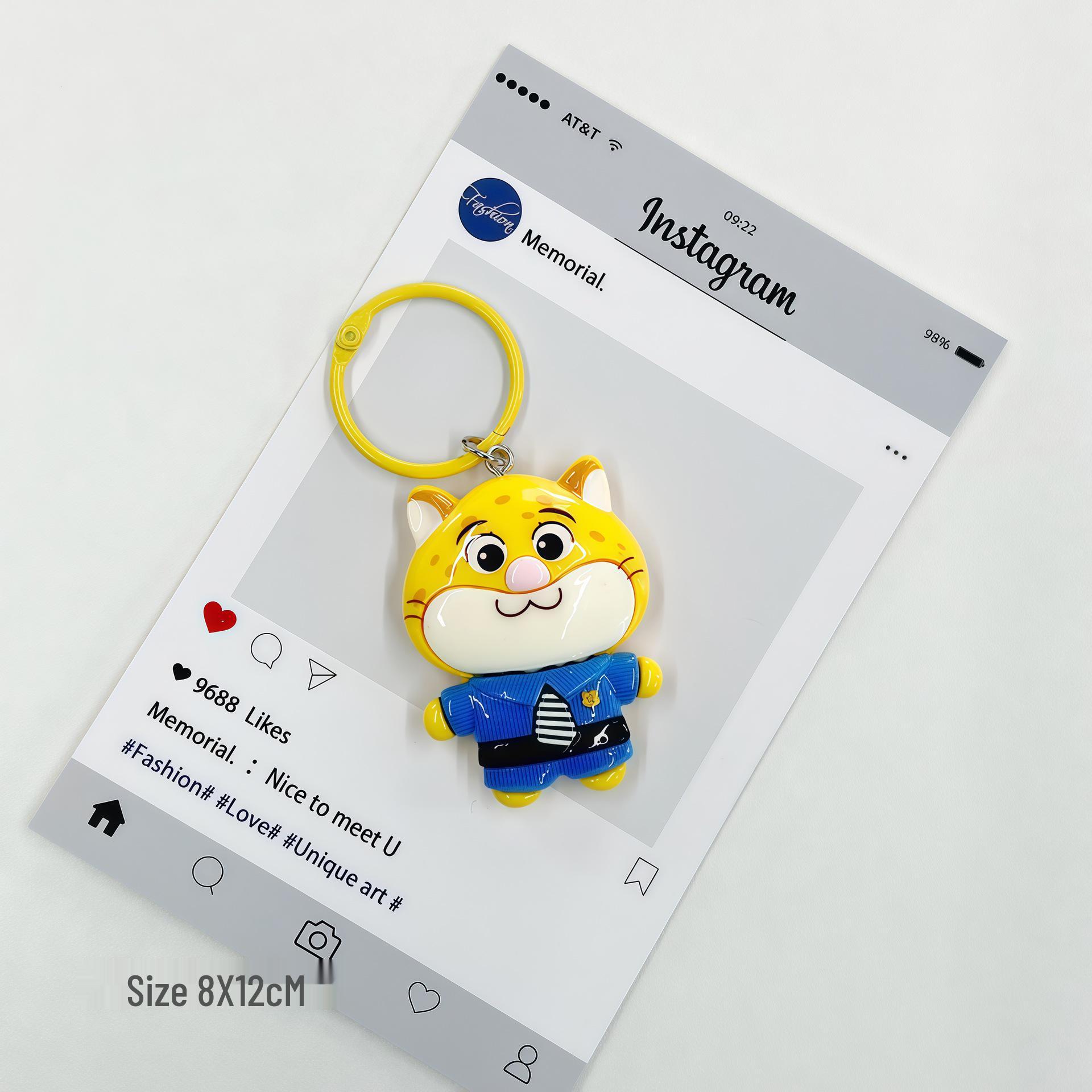 

Мультяшный брелок Зверополис: Смоляные подвески Джуди, Ника, Флэша и Леопардового офицера