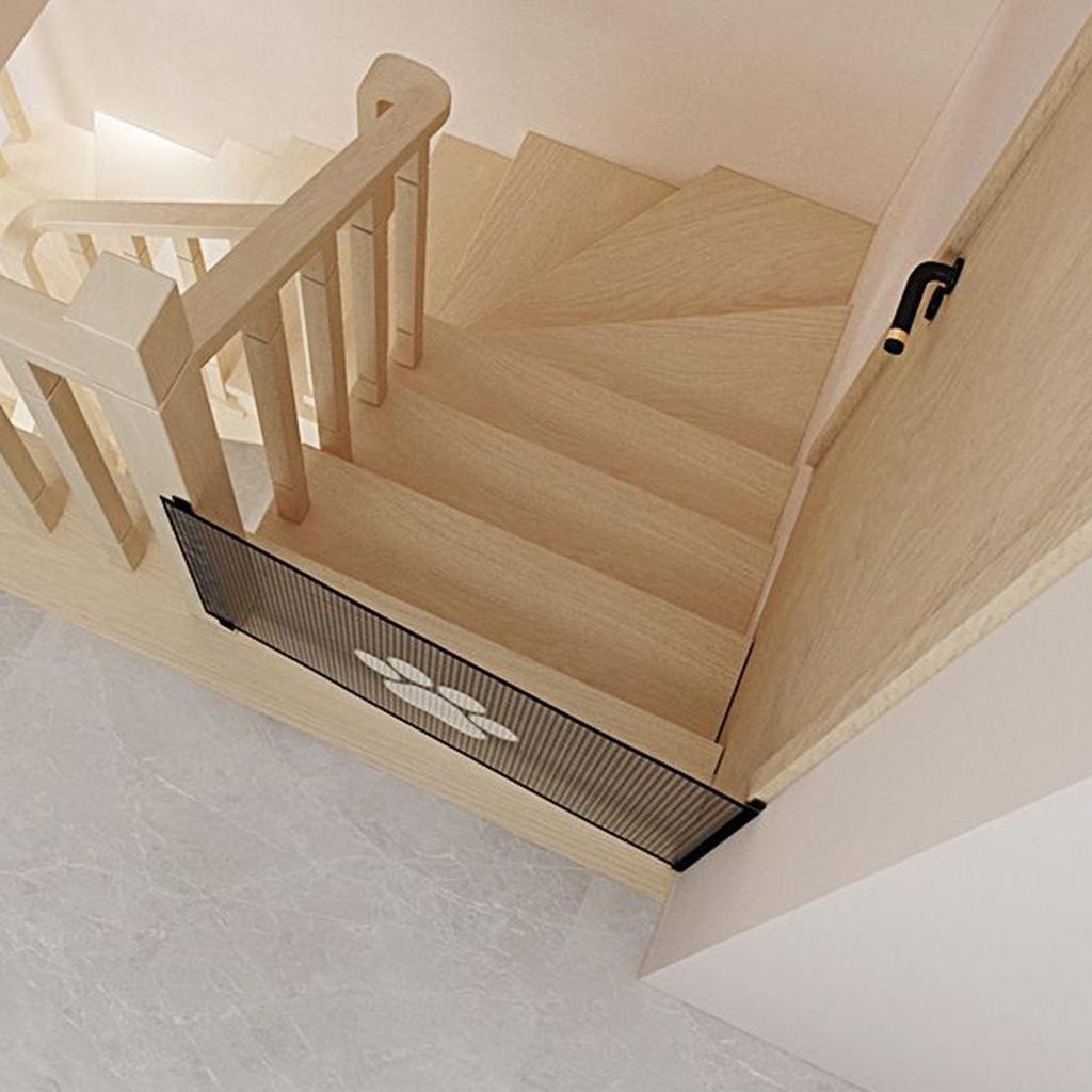 Síťová branka pro mazlíčky Zatahovací schodišťová branka Prodyšný plot pro mazlíčky Odnímatelné dveře na schody pro domácnost Pro vnitřní i venkovní použití Terasy Verandy Branka pro mazlíčky