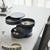 Rotating Jewelry Box 4 Tier Storage Case Earring Bracelet Rings Girl Gifts Necklace Organizer