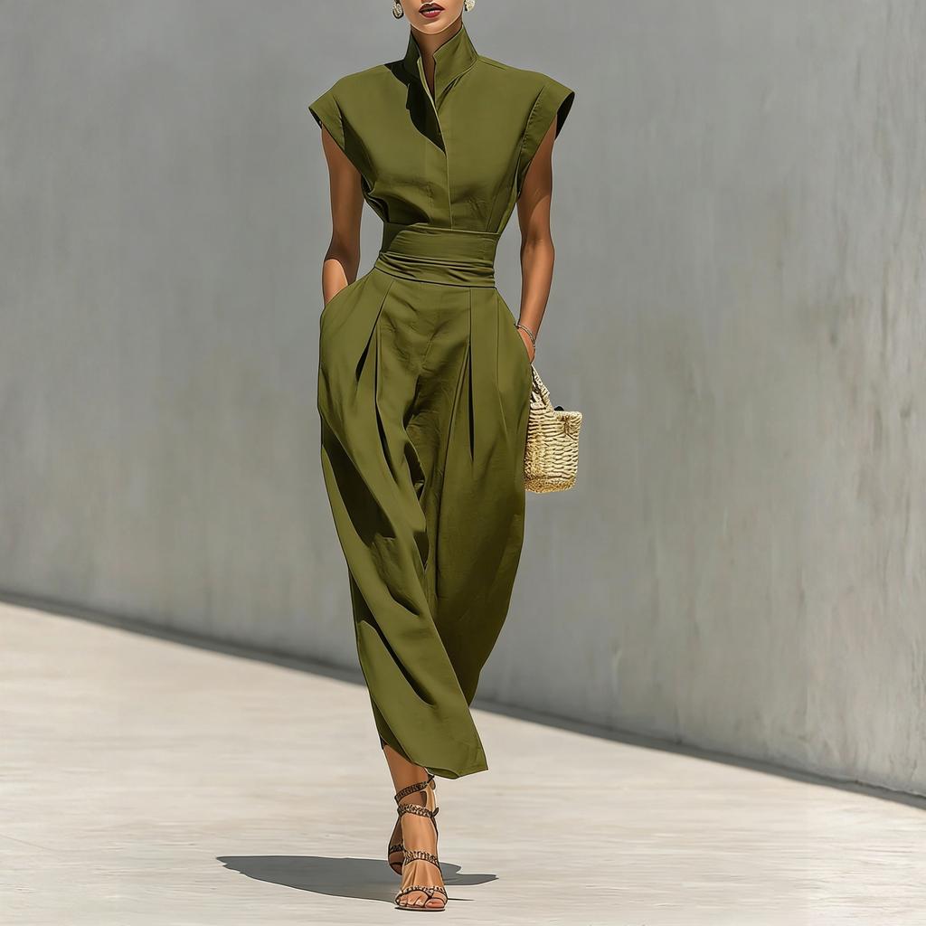 Dámské ležérní a módní jednobarevné šaty