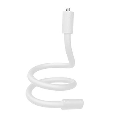 Braço de Montagem Flexível Rotativo 51cm Parafuso Universal 1/4 Acento Para Tablets Telefones Câmeras DSLR Webcam Branco