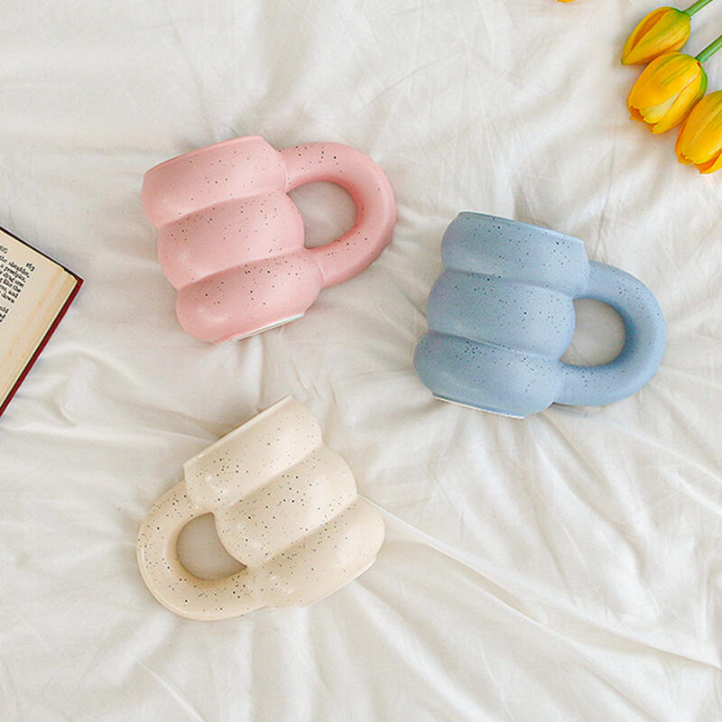 Stip Bellen Keramische Mooie Handvat Mok 350ml Keramisch