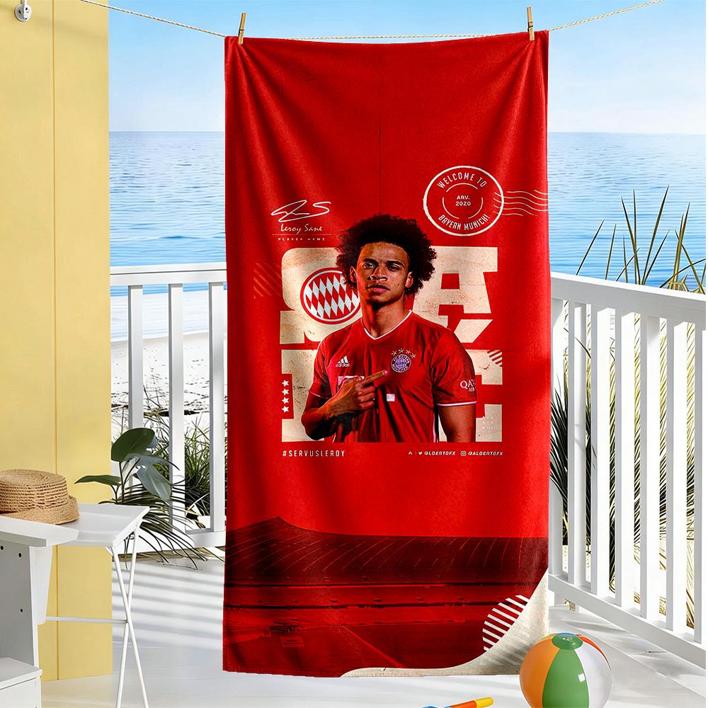 Bayern Munich Beach Towel Super Soft & Absorbent Comfortable Lightweight Portable for Swimming,Beach,Camping, Travel, Beach Accessories,Gym