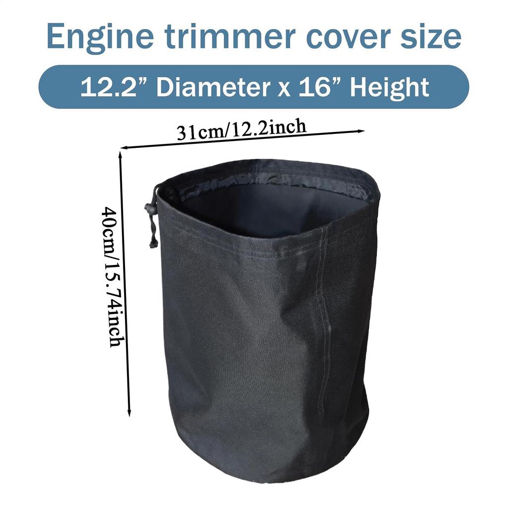 Trimmer Cover Heavy Duty Dustproof Adjustable Foldable Accessories Edger Brush Cutter Trimmer Cover For Pathway Driveway Patio