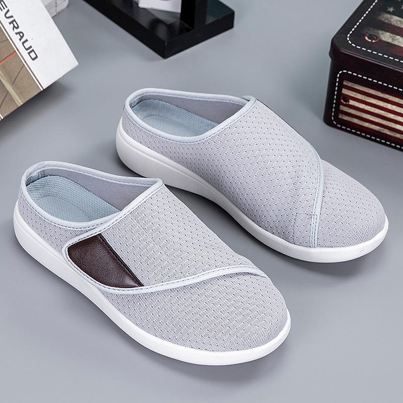 

Мужские Женские Диабетические Туфли Регулируемые Туфли для Ходьбы Широкой Полноты Тапочки Слипоны для Отекших Ног для Дома Улицы 36