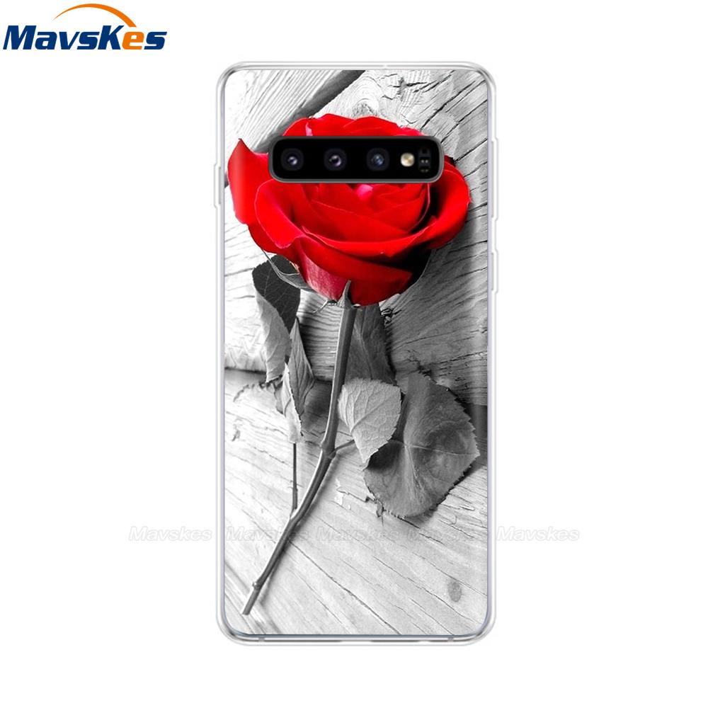 La più recente custodia stampata in TPU per Samsung Galaxy S10 S10 + Coperture del telefono per Samsung S10 Plus S10e Custodie Cover posteriore Paraurti Fundas Coque