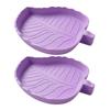 Molded Plant-Form Bowl Pair for Small Herps, Textured Plastic Dishes with Open Interiors for Food or Drinking Water