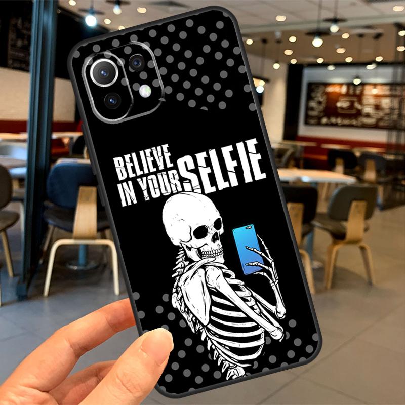 Skeleton Skull Art Case For Xiaomi 14T Pro 11T 12T 13T 13 14 15 Ultra POCO X7 Pro X3 X5 X6 F5 F6 M6 Pro Coque