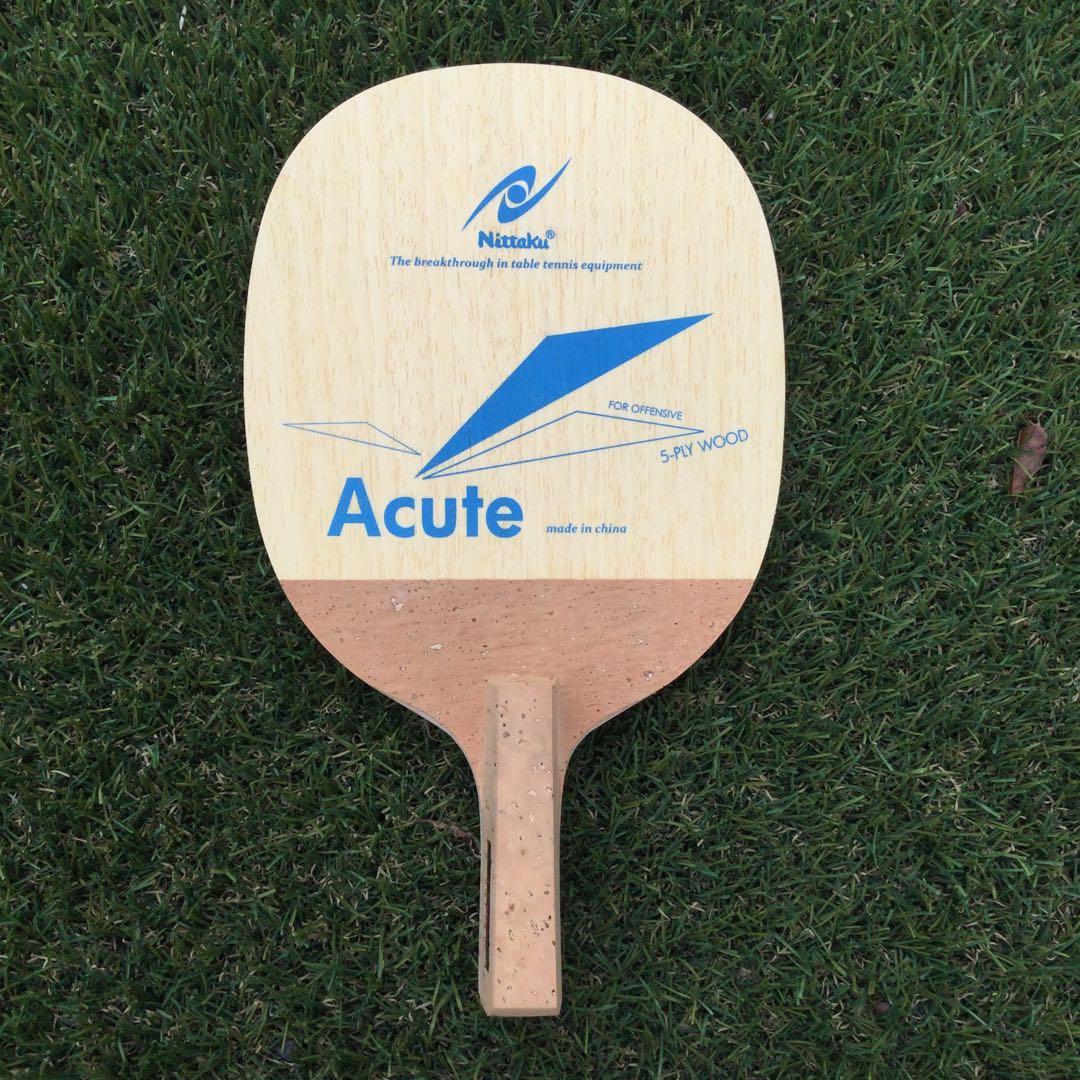 Used Nittaku Acute Table Tennis Racket Pen Holder