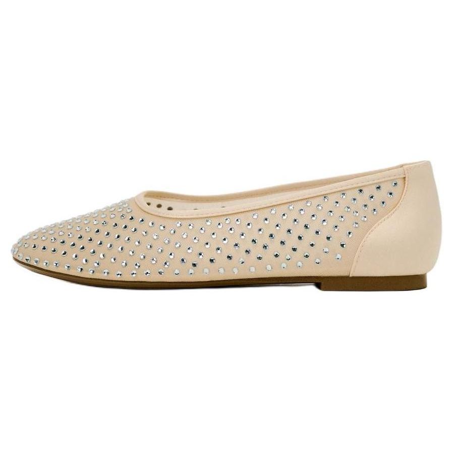 Zara Ballet Style Casual Flats With Bright Details Women Flats Brown 13538310098