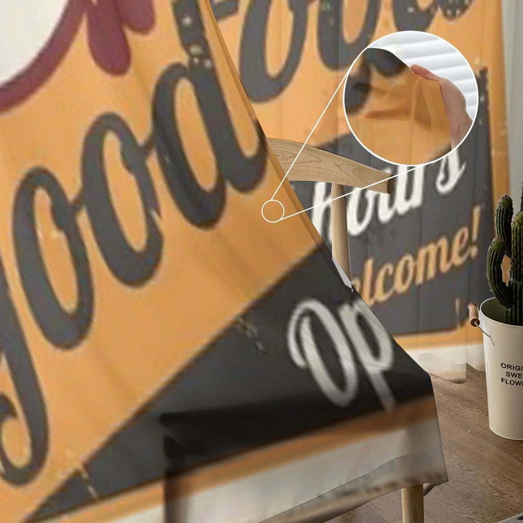 Projekt Szyldu Restauracji Przezroczysta Zasłona Do Salonu Sypialni Woalowe Zasłony Na Okno Organzowe Zasłony Imprezowe Tiulowe Draperie