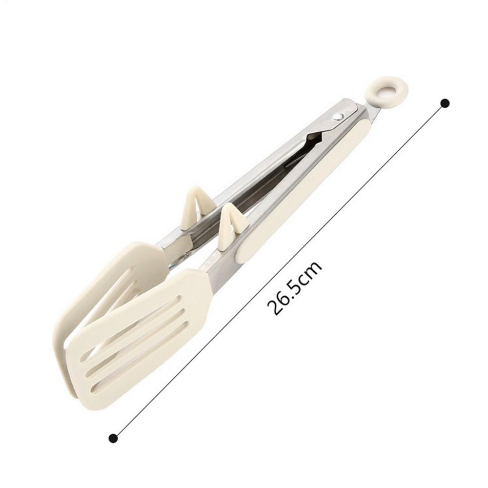 Stainless Steel Kitchen Tongs Heat Resistant Non Stick Food Serving Clips for BBQ Grilling Baking Camping Party Bacon Cheese