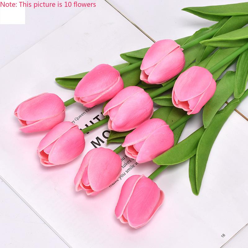 1 ks Umělé tulipány Květiny Domácí Zahradní Dekorace Květinová Kytice s Reálným Dotekem Narozeninová Oslava Svatba Dekorace Umělá Květina