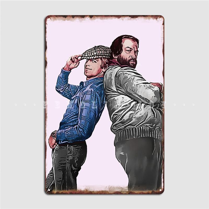 

Бад Теренс Багги Постер Металлическая Табличка Клуб Дом Кастом Гараж Клуб Настенный Декор Жестяная Табличка Постер 20x30cm（7.8x11.8inch）