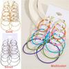 6Pairs/Set Silver Party Fashion Dangle Ear Stud Piercing Jewelry Hoop Earrings Set
