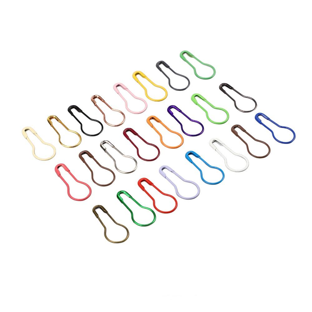 1200Pcs Durable Metal Safety Pins 24-color Gourd-shaped Bulb Safety Pins Gourd Safety Pins Clothing Use