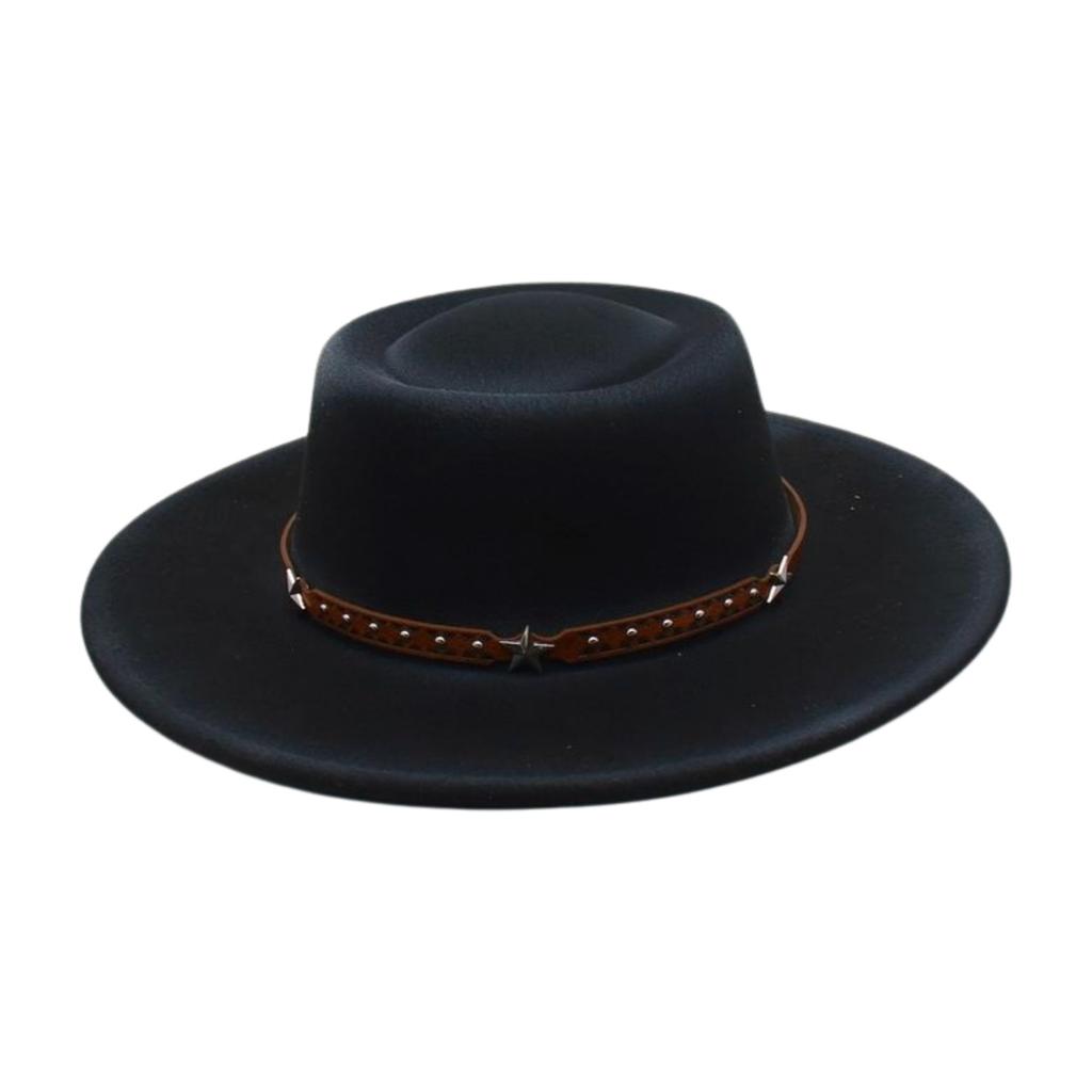 Spray Paint Gradual Change Two-Color Tide Cross-Border New European And American Style Women'S Hat Autumn And Winter Woolen Top Hat Concave Convex Top