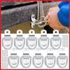 2/4/6/8Pcs Heavy Duty D Rings Tie Down Anchors Universal Truck ATV Boat Kayak D Rings Lashing Hooks Trailer Connector Link