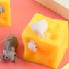 Toy Cheese Block Mouse Steal Cheese Sloth Hide And Seek Stress Relief Mouse and Cheese Toy