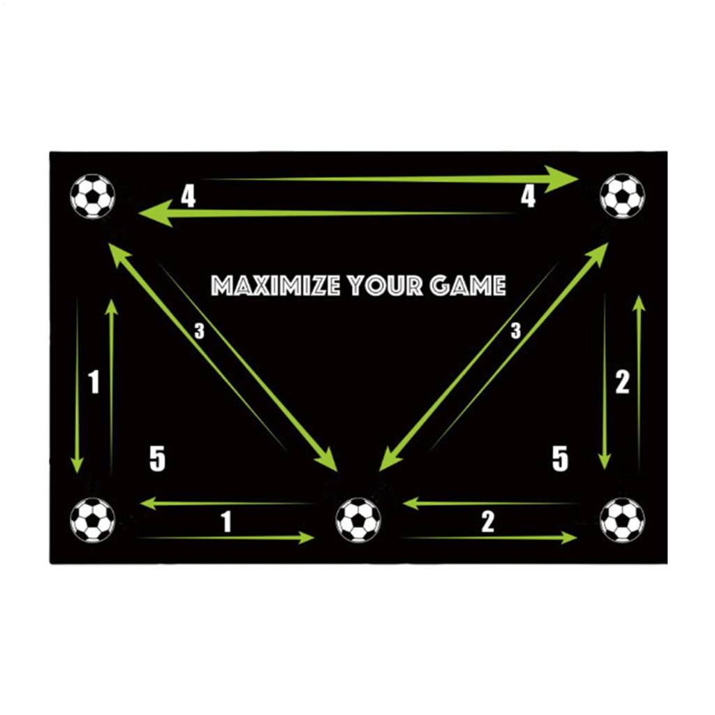 Football Training Mat Durable Non Slip Foldable Kids Adults Dribble Training Mat Football Training Indoor Outdoor Equipment