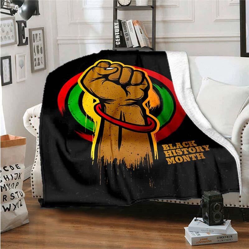 

fistraising symbol pattern Flannel printed blanket suitable for all seasons suitable for living room office sofa and travel 75x100cm