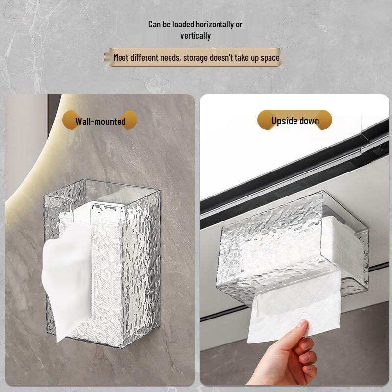 Yu Duo Glacier Pattern Wall-Mounted Tissue Box