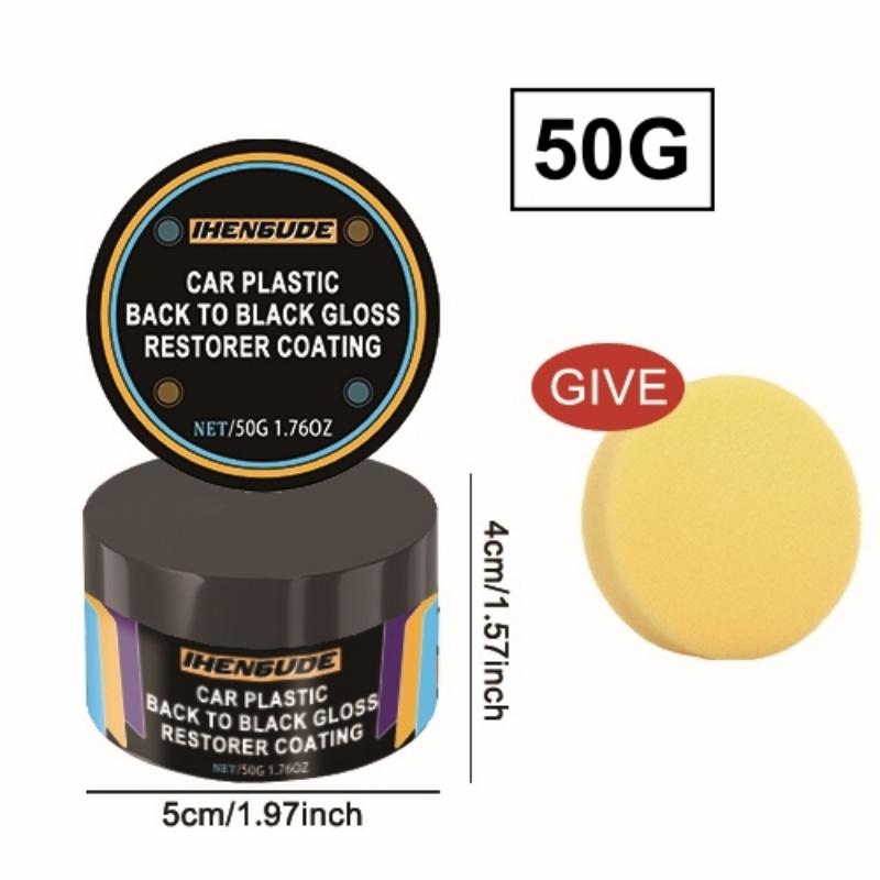 Crystal Clear Car Plastic Restorer - Car Interior and Panel Renovation Wax Coating Agent Car Wax Car Polishing Wax