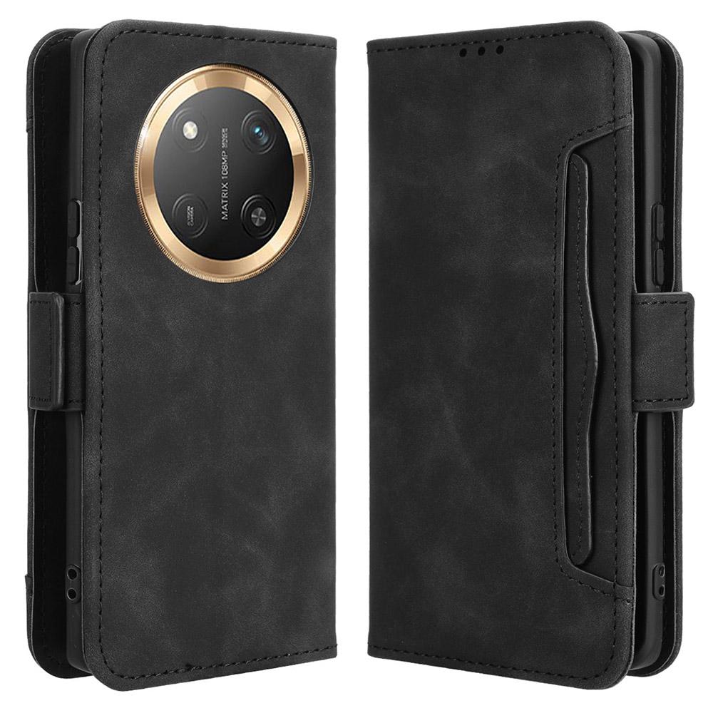 Leather Case for Honor X9c 5G/Magic7 Lite 5G/X60 Pro 5G Phone Wallet Cover with Multiple Card Slots