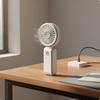 5xPortable Handheld Fan Lightweight USB PowerStoring for Travel, Outdoor White Ym88265