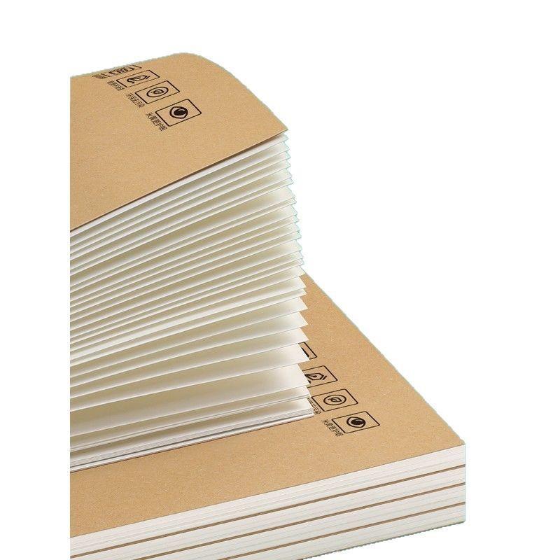 16k Language Exercise Book: Primary Grades 3-6, High & Junior High - Kraft Paper Grid Notebook