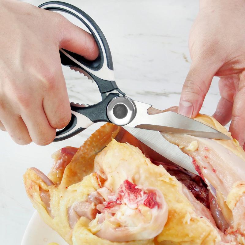 Grilling and Multi-Purpose Food Scissors: Sharp Household Shears for Baby Food, Fish Cutting, and Gutting
