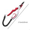 17.5cm Fishing Pliers Lip Gripper Hand Tools Aluminum with Sheath Portable Tackle