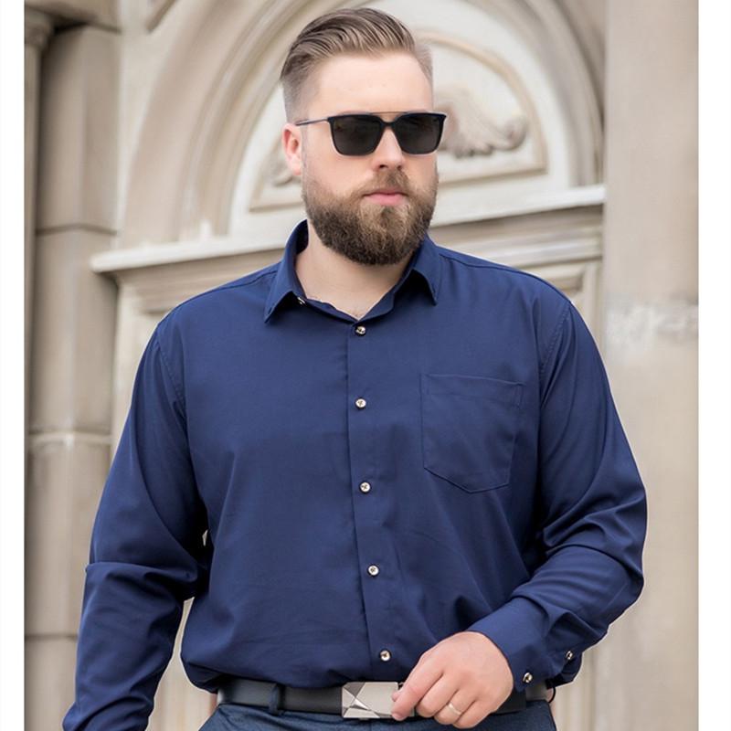 Pánská košile Oversize Kancelářská košile Košile s dlouhým rukávem Formální košile do práce