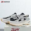 Men's Running Shoes Leather + Mesh Breathable Non-Slip Men's Outdoor Wear Sports Lightweight Running Basketball Shoes
